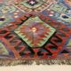 Turkish kilim rug 258x134 cm