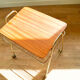 Vinyl service in gilded metal, with wooden top