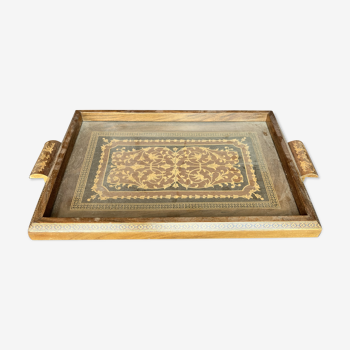 Wooden marquetry top