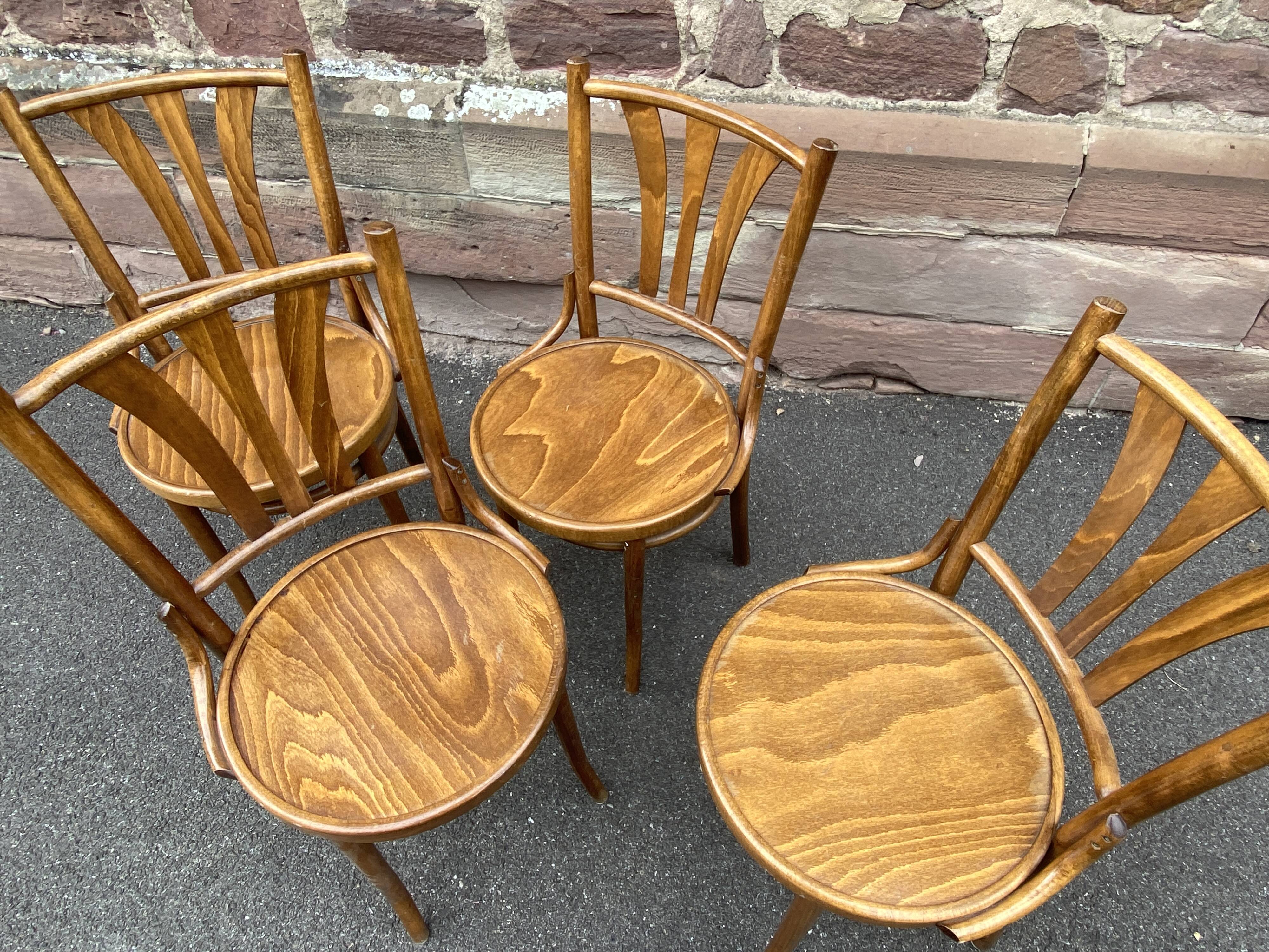 4 vintage bistro chairs