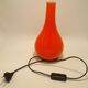 Orange opaline lamp