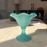 Ice cream or stemware in vintage opal frosted glass