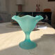 Ice cream or stemware in vintage opal frosted glass
