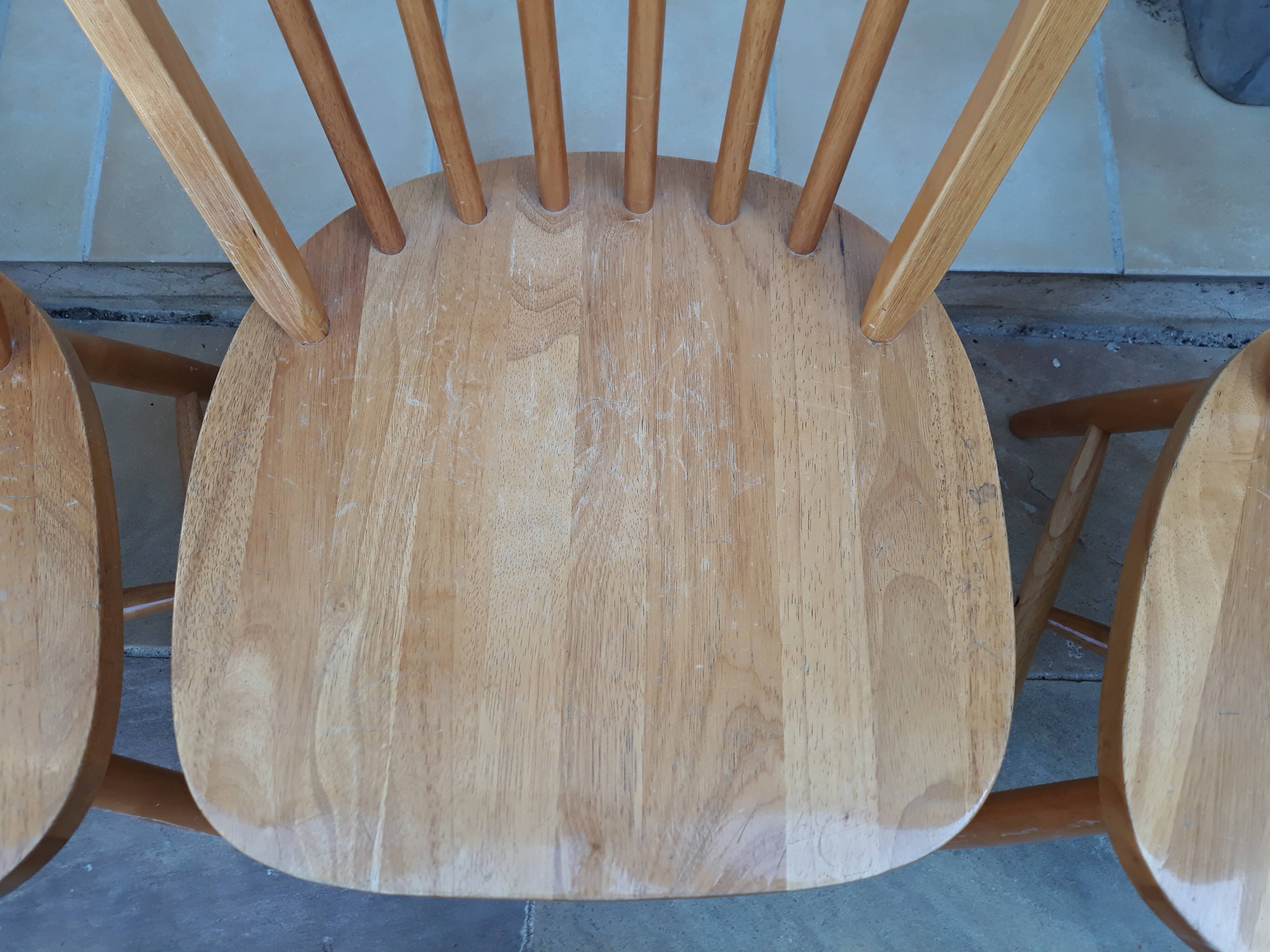 Set of 3 vintage ercol style chairs