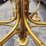 Large Vintage Brass Chandelier: Mid-Century Italian 13-Bulb Pendant Light