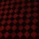 Tapis vintage en laine à carreaux rouges et noirs 3x6, 107x180 cm SK 70252