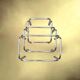 Set of nesting tables in chrome metal and smoked glass – 1970s design furniture