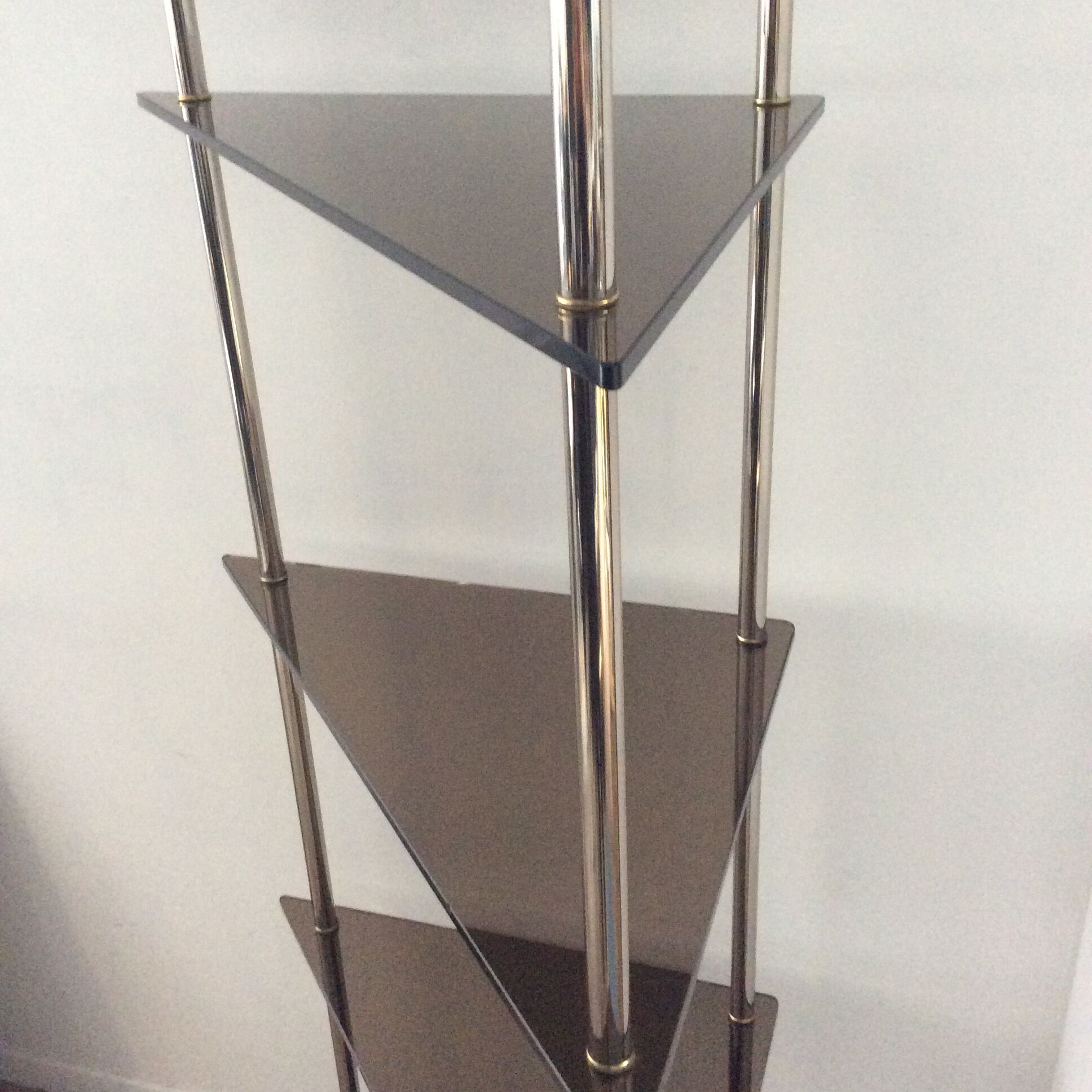 Corner shelf with lighting 1970