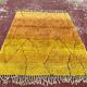 Moroccan Beni Ouarain rug 300 × 200 cm – saffron yellow and black