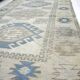 Tapis Oushak bleu et beige sku 1163