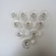 10 antique caton style crystal stemmed glasses h10 cm