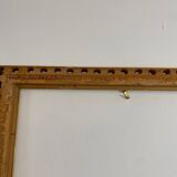 Old gilded carved wooden frame