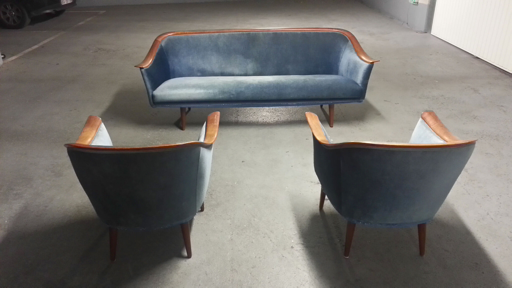 Sofa and chairs Scandinavian 50s Georg Jensen Vatne furniture
