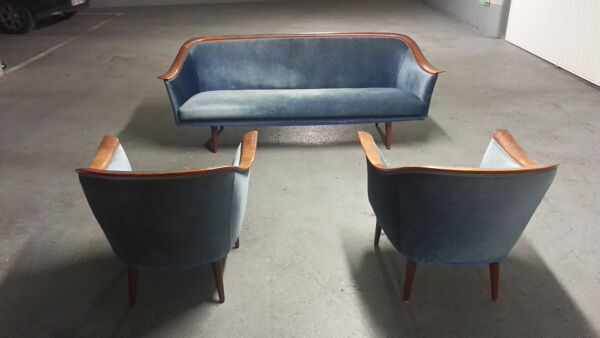 Canapé et fauteuils scandinaves années 50 Georg Jensen Vatne Mobler