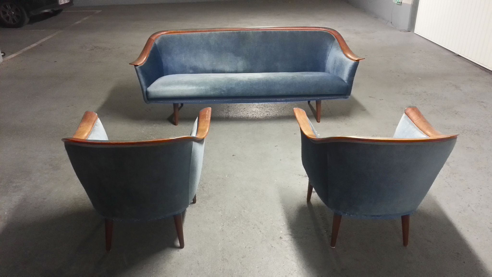 Canapé et fauteuils scandinaves années 50 Georg Jensen Vatne Mobler