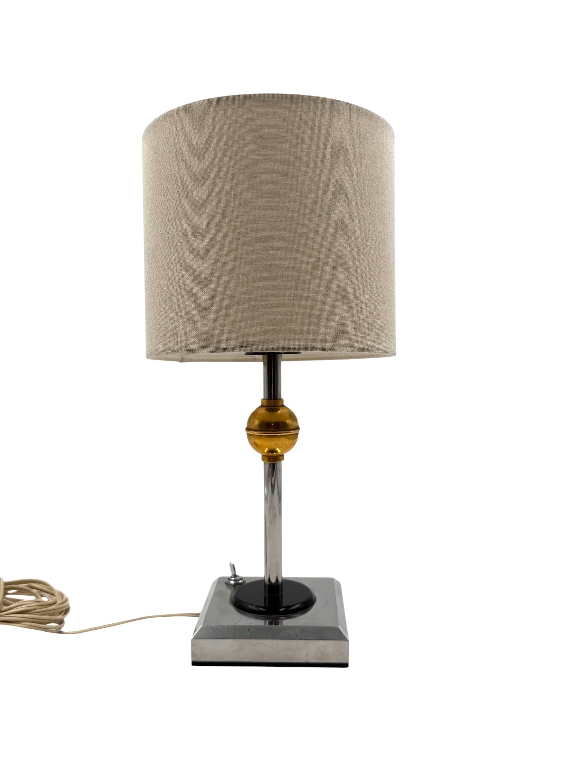 Art deco style bakelite table lamp, France 1980s