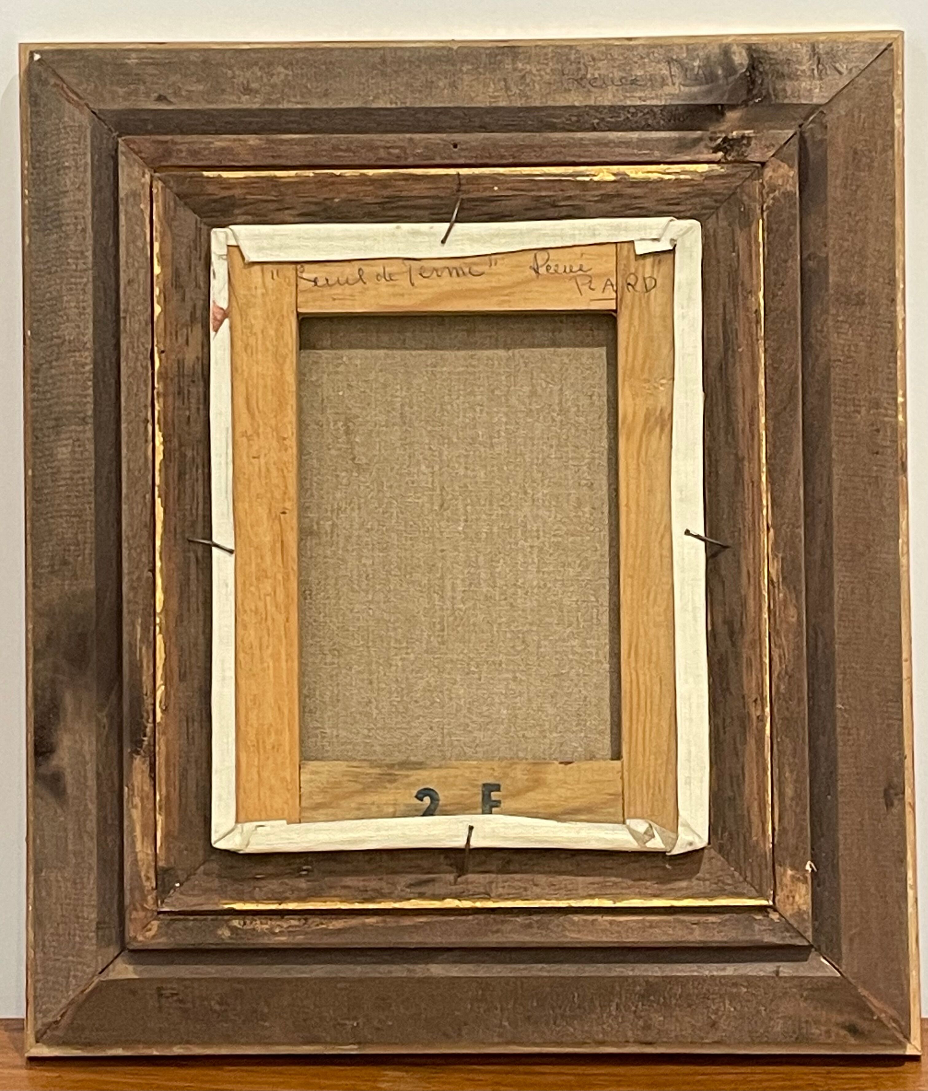 Framed painting oil on canvas by Renée Plard
