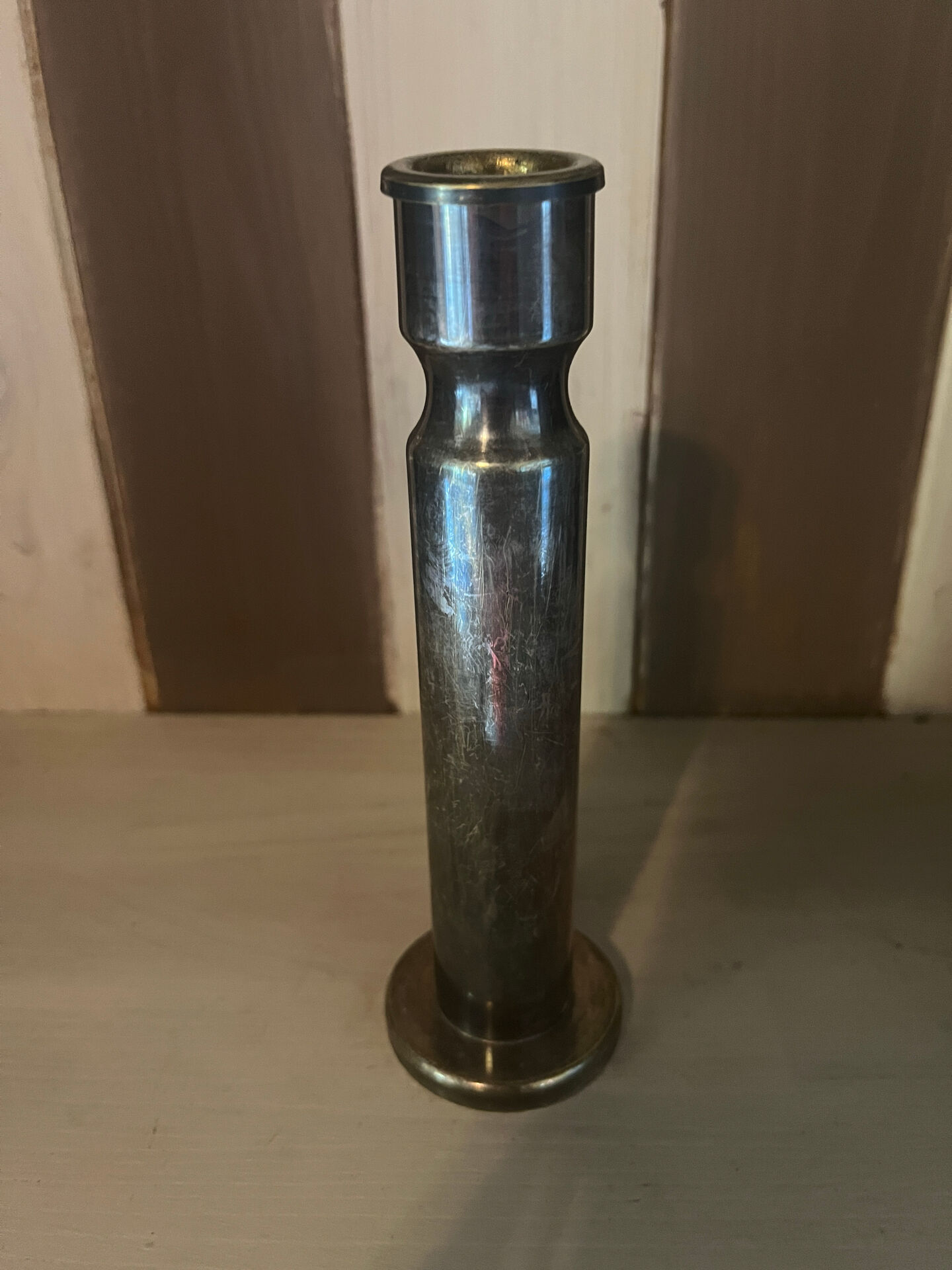 Bougeoir argenté