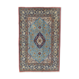 Ancient Persian carpet Ghoom wool and silk 142x222 cm