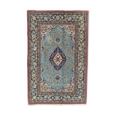 Ancient Persian carpet Ghoom wool and silk 142x222 cm