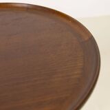 Pair of Mahogany side tables by Anton Kildeberg, Denmark 1960's