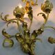 Set of Two Gilt Wall Lamps, Italy, 1960s