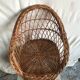 Ancien fauteuil enfant osier tressé vintage