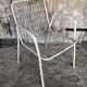 Ancien fauteuil emu rio metal blanc vintage