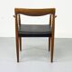 Teak and Leather Armchair by H. W. Klein for Bramin, 1960s