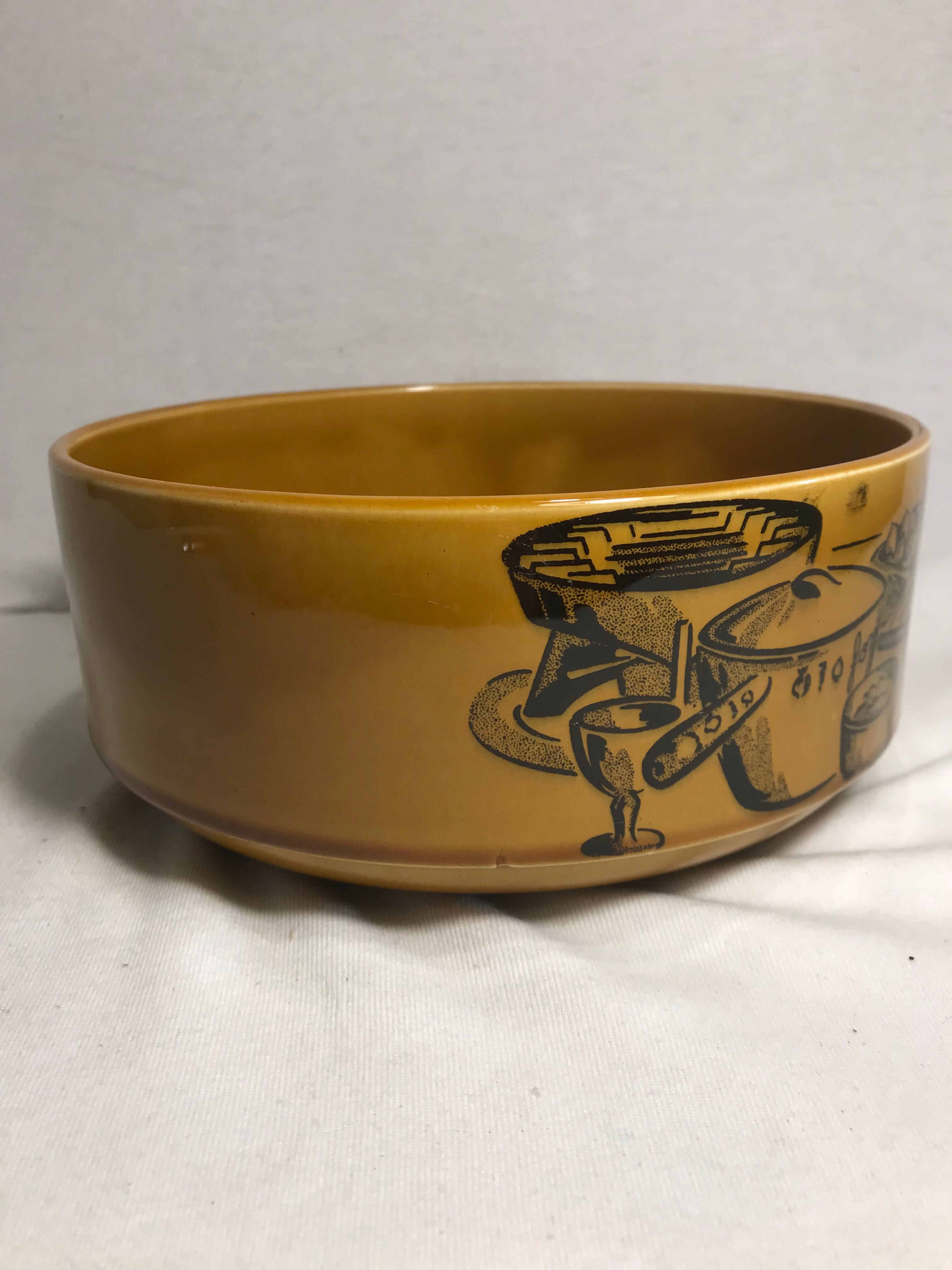 Old bowl ceramic Gien France