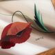 Vintage poppy platter