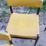 Set of 4 Scandinavian rosewood chairs from the 50s