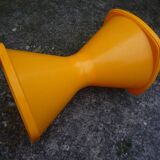 Yellow stool Tam Tam style, vintage 70s