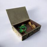 Abalone shell vanity box, Alpaca Mexico, 1970s