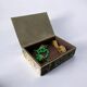 Abalone shell vanity box, Alpaca Mexico, 1970s