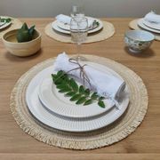 Solid oak table with extensions
