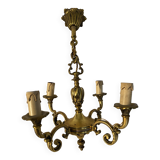 Lustre bronze louis XV
