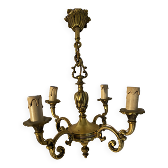 Lustre bronze louis XV