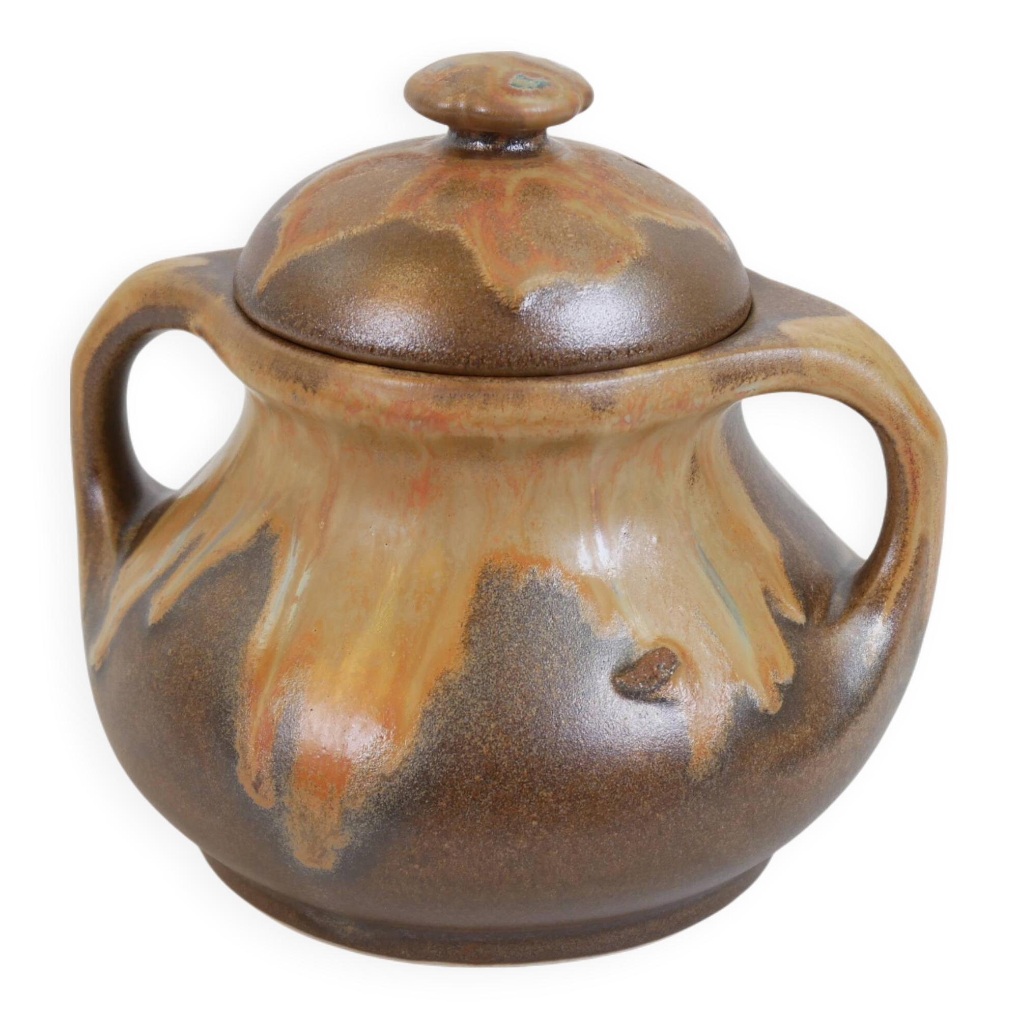 Art Nouveau ceramic sugar bowl from the Denbac factory