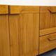 Solid elm sideboard, Maison Regain, France, circa 1970