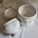 Lion head soup tureens