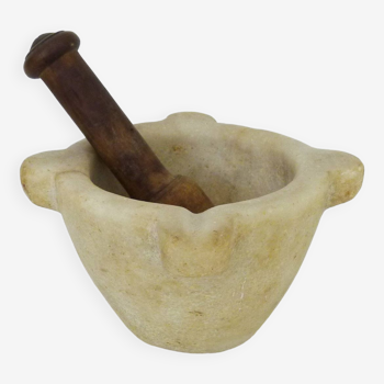 Old 19th century marble mortar