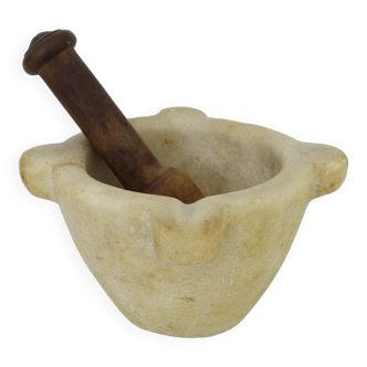 Old 19th century marble mortar