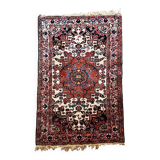 Persian carpet in wool and silk, old rose.