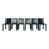 1/6 1980s Vintage Italian Dining Chairs by Carlo Bartoli for Matteo Grassi