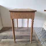 Farmhouse desk / console / side table in solid oak, country style.