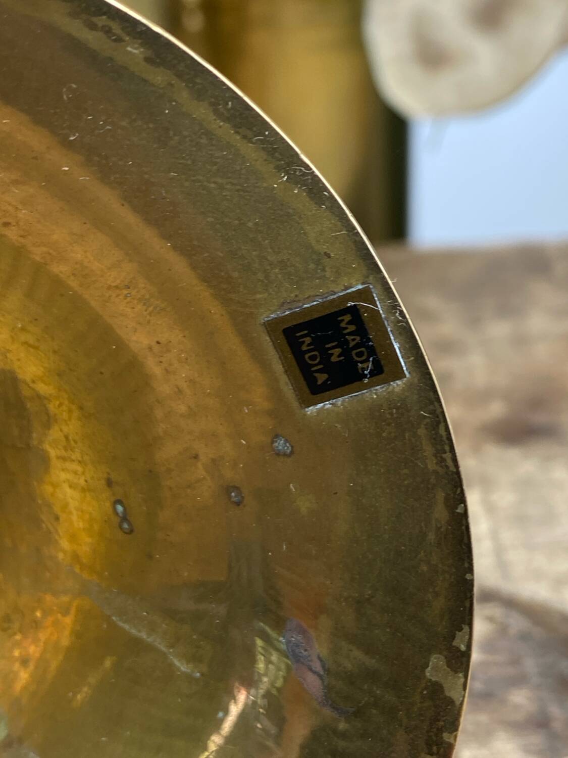Brass candle holder