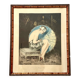 Framed Print "Le Parasol Bleu" by William Ablett – Original Art Deco Print