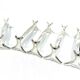 CHRISTOFLE - SET OF 11 SILVER-PLATED KNIFE RESTS
