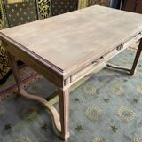 Flat desk with solid oak Henri II aero gummed
